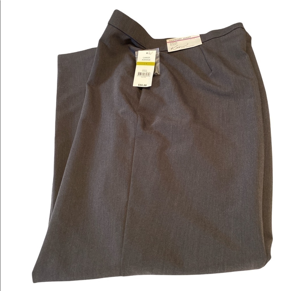 Kim Rogers dress pants career comfort waist button/zip Sz 14 average length NWT